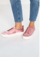 Steve Madden Scarpe slip-on platform senza lacci fashion donna in raso rosa