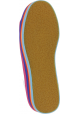 Steve Madden Sneakers basse platform arcobaleno da donna in tela argentata
