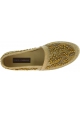 Dolce&Gabbana Espadrillas da uomo pelle di caimano tessuto beige con perline