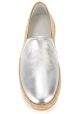 Hogan Espadrillas slip on bicolore fashion da donna in pelle argento oro