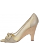 Decoltè spuntate Stella McCartney in Finta pelle beige