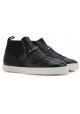 Stivaletti slip-on Hogan donna in pelle nero con frange