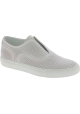 Sneakers slip on donne Sartore in pelle bianco