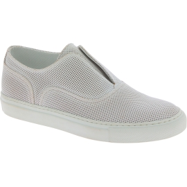 Sneakers slip on donne Sartore in pelle bianco