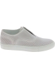 Sneakers slip on donne Sartore in pelle bianco