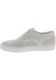 Sneakers slip on donne Sartore in pelle bianco