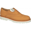 Stringate brogue Hogan donna in pelle arancione