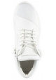Giuseppe Zanotti Sneakers alte da donna con zip in pelle bianca dettagli oro