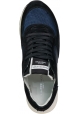 Philippe Model Sneakers basse da uomo in pelle di camoscio e tessuto blu e grigio