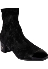 Giuseppe Zanotti Stivaletti con tacco basso da donna in pelle scamosciata nera