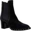 Jimmy Choo Stivaletti alla caviglia da donna in pelle scamosciata nera con borchie
