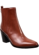 Sartore Stivaletti texani alla caviglia con tacco da donna in pelle color terracotta