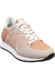 Philippe Model Sneakers basse da donna in pelle di camoscio e tessuto rosa cipria