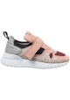 Tod's Sneakers da donna in camoscio e pelle multicolore cinturino con velcro
