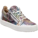 Giuseppe Zanotti Sneakers da donna con glitter multicolore con lacci e cerniere