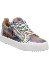 Giuseppe Zanotti Sneakers da donna con glitter multicolore con lacci e cerniere