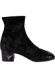 Giuseppe Zanotti Stivaletti con tacco basso da donna in pelle scamosciata nera