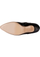 Tod's Stivaletti a punta con tacco da donna in pelle nera e cinturini con fibbie