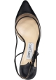Jimmy Choo Decolletè slingback da donna in pelle di vitello nera e plexi trasparente