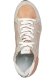 Philippe Model Sneakers basse da donna in pelle di camoscio e tessuto rosa cipria