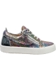 Giuseppe Zanotti Sneakers da donna con glitter multicolore con lacci e cerniere