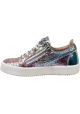 Giuseppe Zanotti Sneakers da donna con glitter multicolore con lacci e cerniere