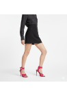 Sandali con tacco alto Givenchy in camoscio fuchsia