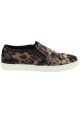 Sneakers slip-on Dolce&Gabbana donna in pelle leopardata