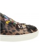 Sneakers slip-on Dolce&Gabbana donna in pelle leopardata