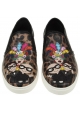 Sneakers slip-on Dolce&Gabbana donna in pelle leopardata