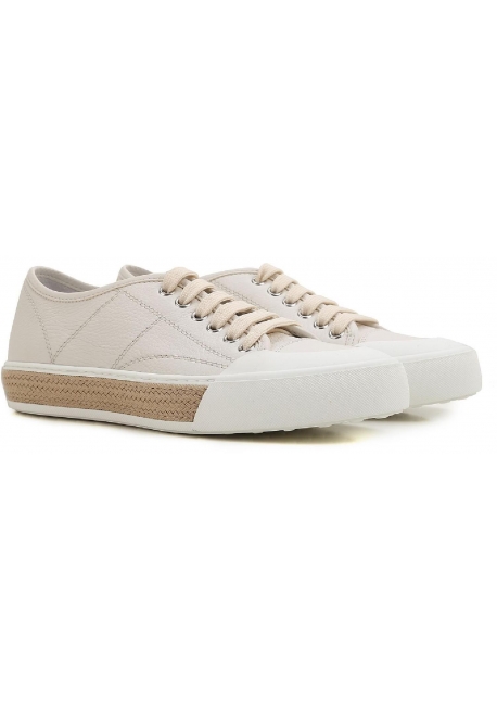 Sneakers basse Tod's donna in pelle bianco