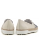 Slip-on Tod's donna in paiette blu e pelle beige