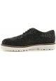 Stringate Hogan donna in pelle e brillantini nero