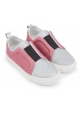 Slip-on Pierre Hardy in brillantini argento e rosa