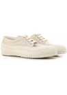 Sneakers Hogan donna in in tessuto beige chiaro