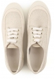 Sneakers Hogan donna in in tessuto beige chiaro