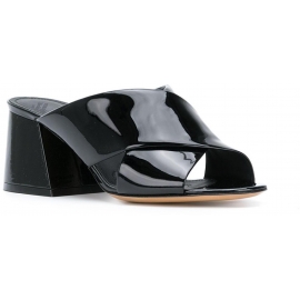 Sandali tacco alto Maison Margiela in vernice nero