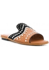 Ciabatte Tod's donna in pelle marrone con borchie