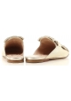 Ciabatte chiuse Tod's donna in pelle laminata oro