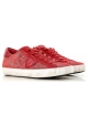 Philippe Model Sneakers donna in pelle rossa scamosciata con suola bianca