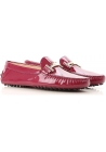 Tod's Mocassini donna in pelle verniciata Rosa scuro con fibbia in metallo