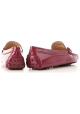 Tod's Mocassini donna in pelle verniciata Rosa scuro con fibbia in metallo