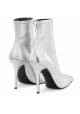 Giuseppe Zanotti Stivaletti stiletto mezzo polpaccio da donna in nappa argento