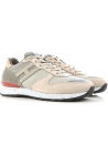 Sneakers basse Hogan uomo in pelle e tessuto beige