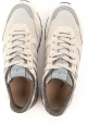 Sneakers basse Hogan uomo in pelle e tessuto beige