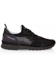 Sneakers Hogan Running R261 in pelle e tessuto nero