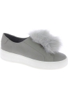 Steve Madden Sneakers platform da donna in finta pelle grigia con pelliccia
