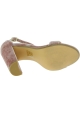 Steve Madden Sandali da donna con tacco alto in velluto color rosa cipria